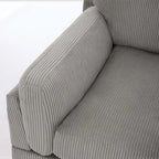 Modern 90 inch Corduroy Loveseat Deep Seat Sofa
