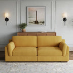 Modern 90 inch Corduroy Loveseat Deep Seat Sofa