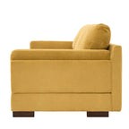 Modern 90 inch Corduroy Loveseat Deep Seat Sofa