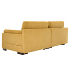 Modern 90 inch Corduroy Loveseat Deep Seat Sofa