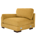 Modern 90 inch Corduroy Loveseat Deep Seat Sofa