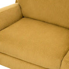 Modern 90 inch Corduroy Loveseat Deep Seat Sofa