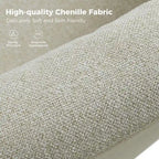 Modern 360° Swivel Accent Chair with Removable Linen Slipcover, 250 lbs Capacity