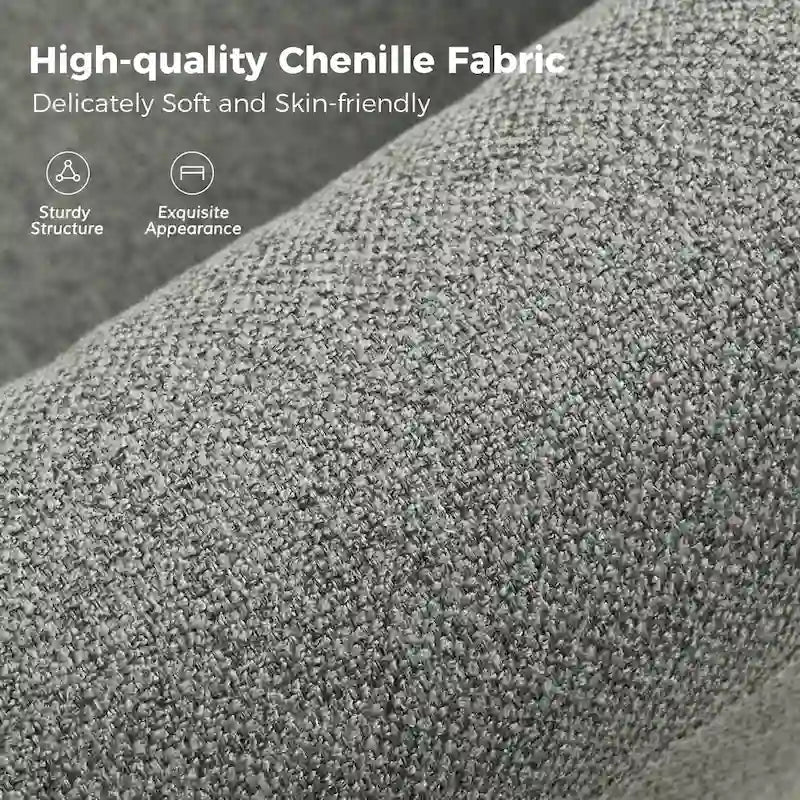 Modern 360° Swivel Accent Chair with Removable Linen Slipcover, 250 lbs Capacity