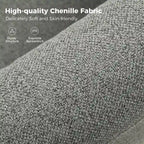 Modern 360° Swivel Accent Chair with Removable Linen Slipcover, 250 lbs Capacity