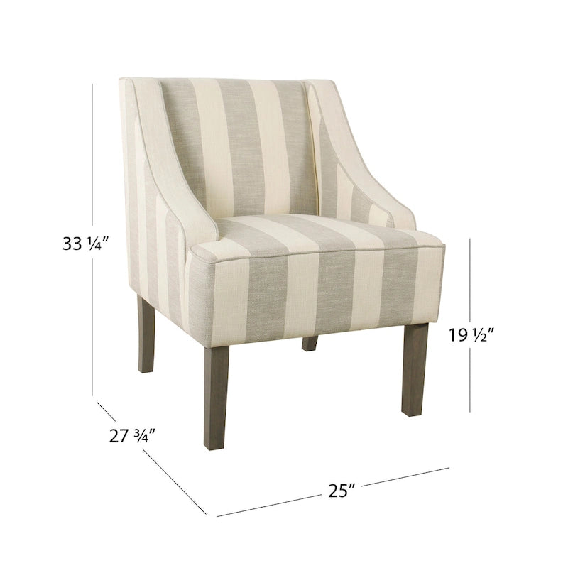 HomePop Classic Swoop Arm Accent Chair