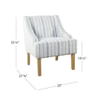 HomePop Classic Swoop Arm Accent Chair