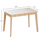 39.4W Wood Desk Writing Desk Computer Desk