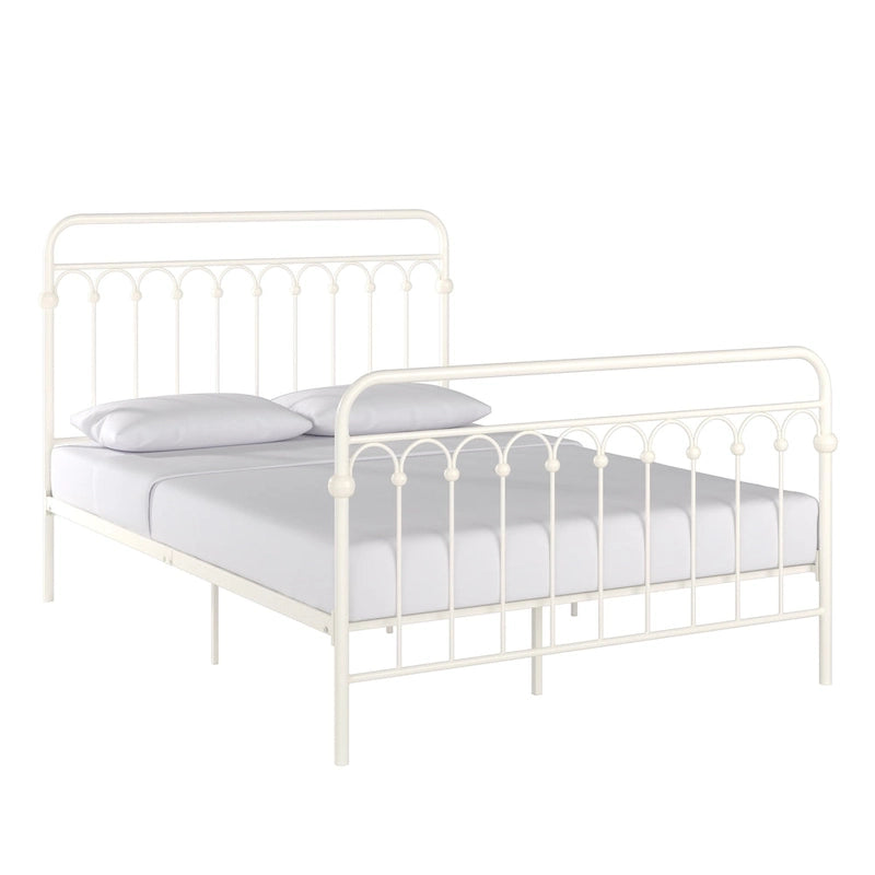 Metal Arches Platform Bed Frame, Arch Head and Footboard Design, Multiple Sizes and Finishes