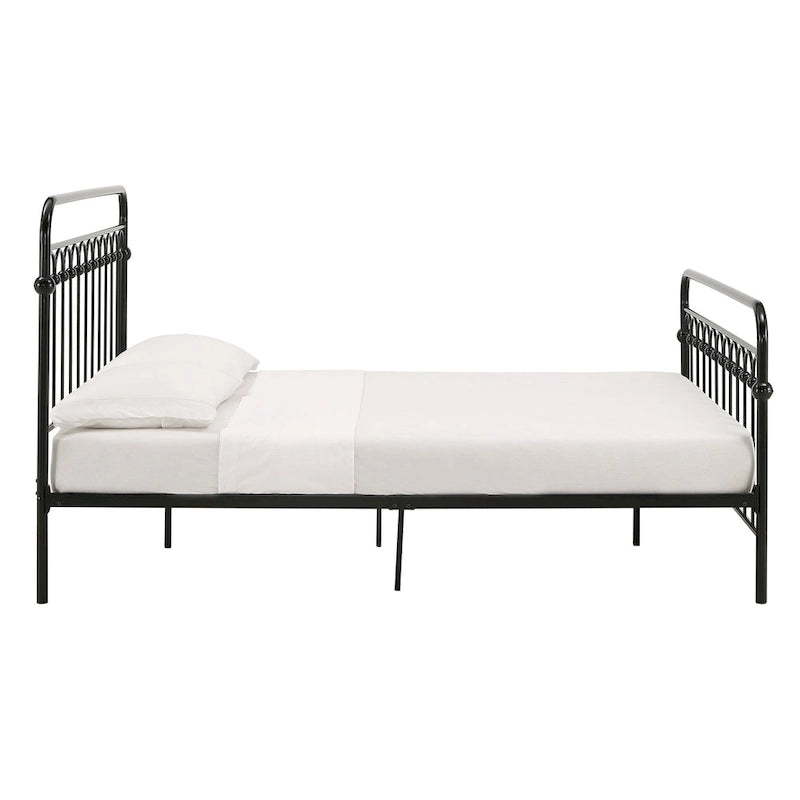Metal Arches Platform Bed Frame, Arch Head and Footboard Design, Multiple Sizes and Finishes