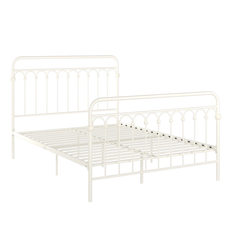 Metal Arches Platform Bed Frame, Arch Head and Footboard Design, Multiple Sizes and Finishes