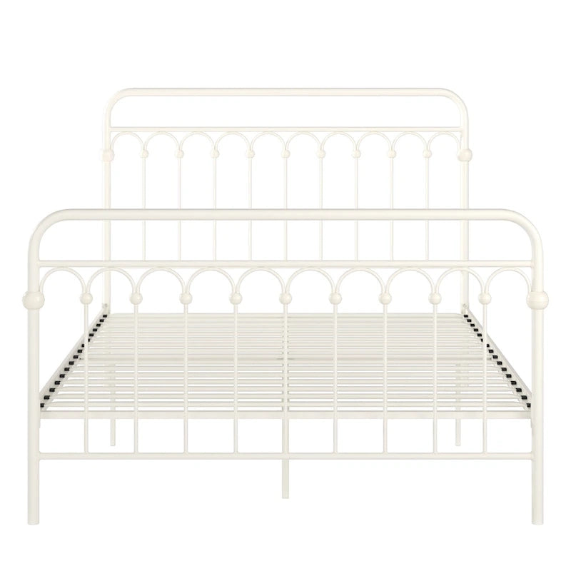 Metal Arches Platform Bed Frame, Arch Head and Footboard Design, Multiple Sizes and Finishes