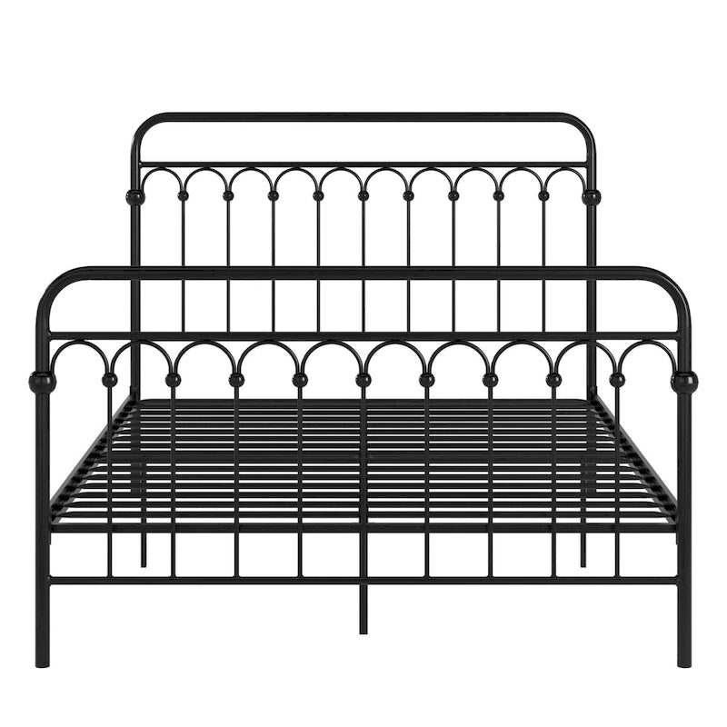 Metal Arches Platform Bed Frame, Arch Head and Footboard Design, Multiple Sizes and Finishes