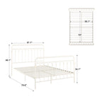 Metal Arches Platform Bed Frame, Arch Head and Footboard Design, Multiple Sizes and Finishes