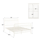 Metal Arches Platform Bed Frame, Arch Head and Footboard Design, Multiple Sizes and Finishes