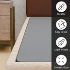 1.5" Split Bunkie Board for Mattress Support, Fully Assembled, Gray, Fits Most Bed Frames