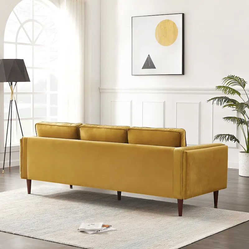 Lavinia Mid Century Modern Style Sofa Couch for Living Room - 33 x 88 x 34