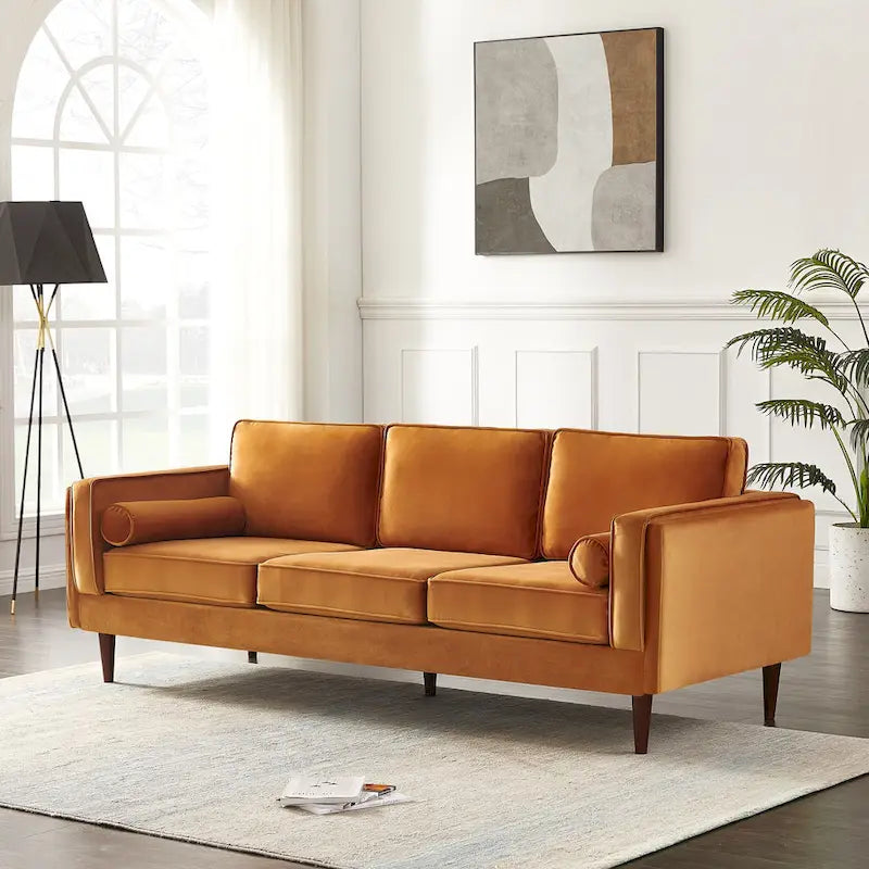 Lavinia Mid Century Modern Style Sofa Couch for Living Room - 33 x 88 x 34
