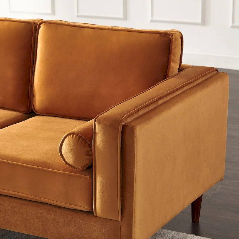 Lavinia Mid Century Modern Style Sofa Couch for Living Room - 33 x 88 x 34
