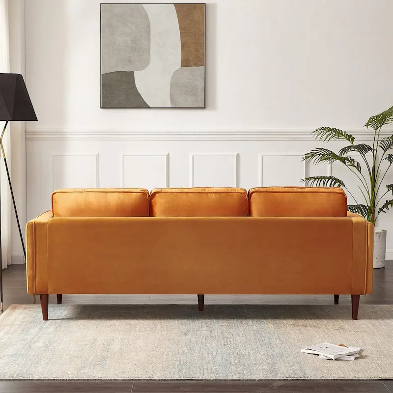 Lavinia Mid Century Modern Style Sofa Couch for Living Room - 33 x 88 x 34