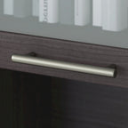 Bush Furniture Somerset Ash Gray 60W Hutch for L Shaped Desk - 59.09L x 12.50W x 35.69H