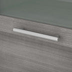 Bush Furniture Somerset Ash Gray 60W Hutch for L Shaped Desk - 59.09L x 12.50W x 35.69H