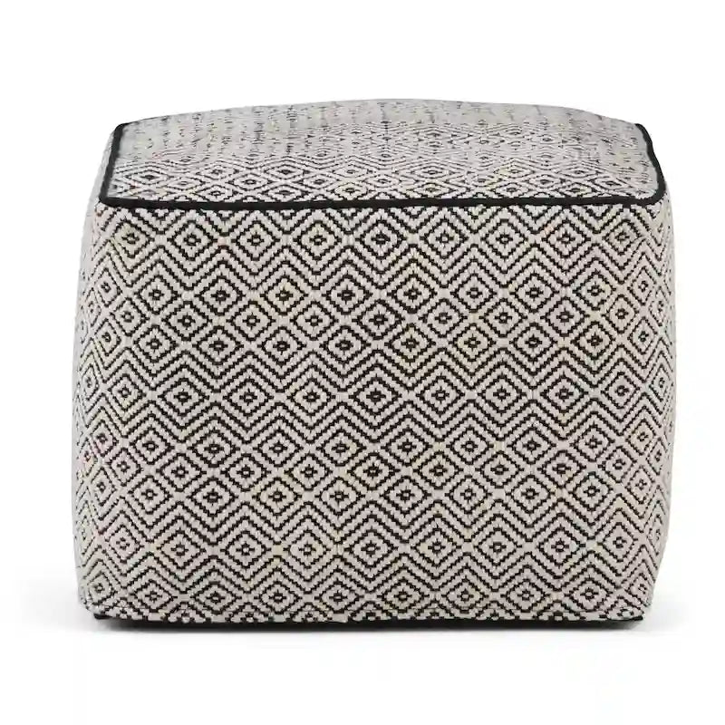 WYNDENHALL Dougan Boho Square Pouf