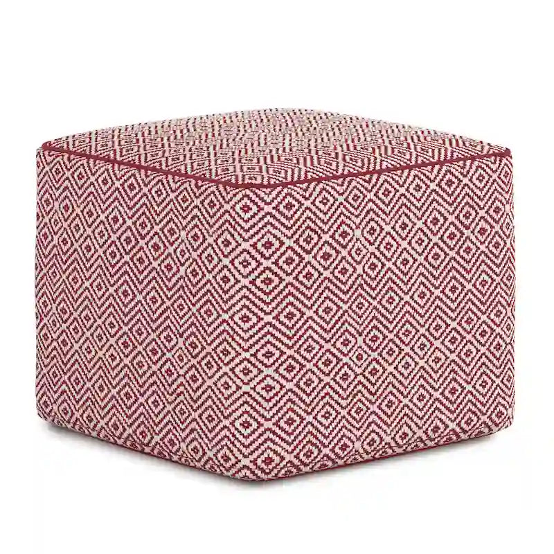 WYNDENHALL Dougan Boho Square Pouf