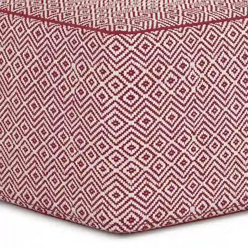 WYNDENHALL Dougan Boho Square Pouf