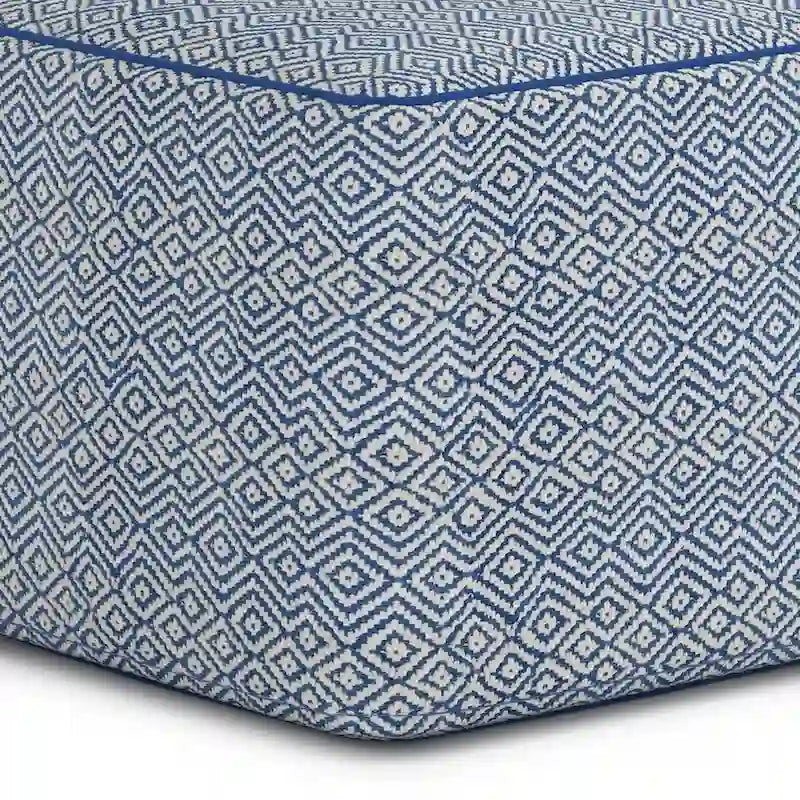 WYNDENHALL Dougan Boho Square Pouf