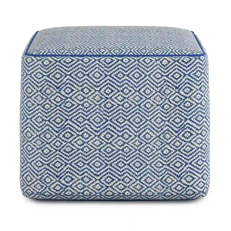 WYNDENHALL Dougan Boho Square Pouf
