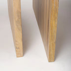 Chloe Light Brown Solid Wood Square Nesting Accent Tables (Set of 2) - 20L x 20W x 24H