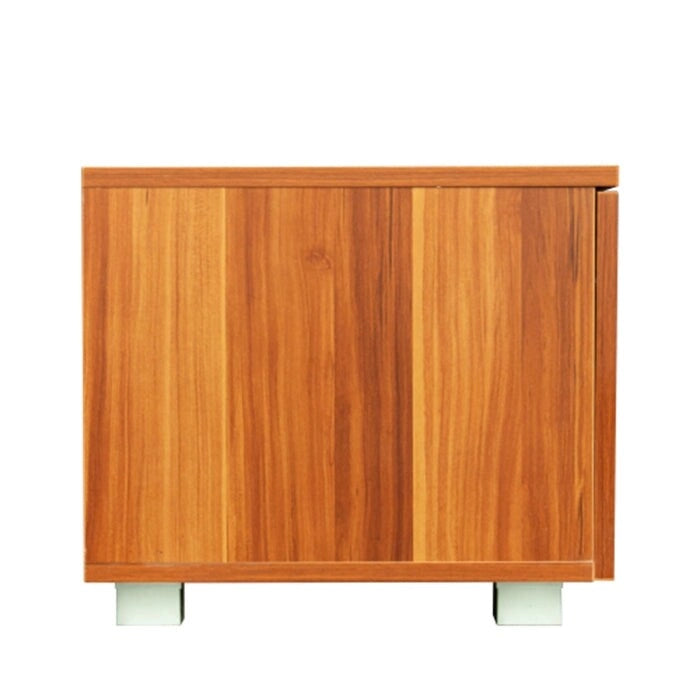 Walnut farmhouse tv stand 2 Storage Cabinet Media Console with open shelves