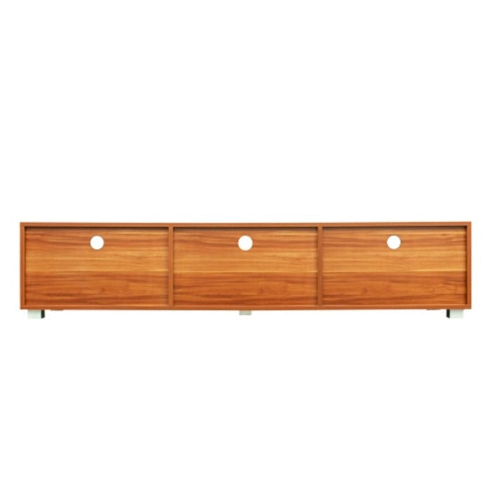 Walnut farmhouse tv stand 2 Storage Cabinet Media Console with open shelves