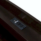 Twin XL Size Platform Bed with LED Headboard and Twin Trundle