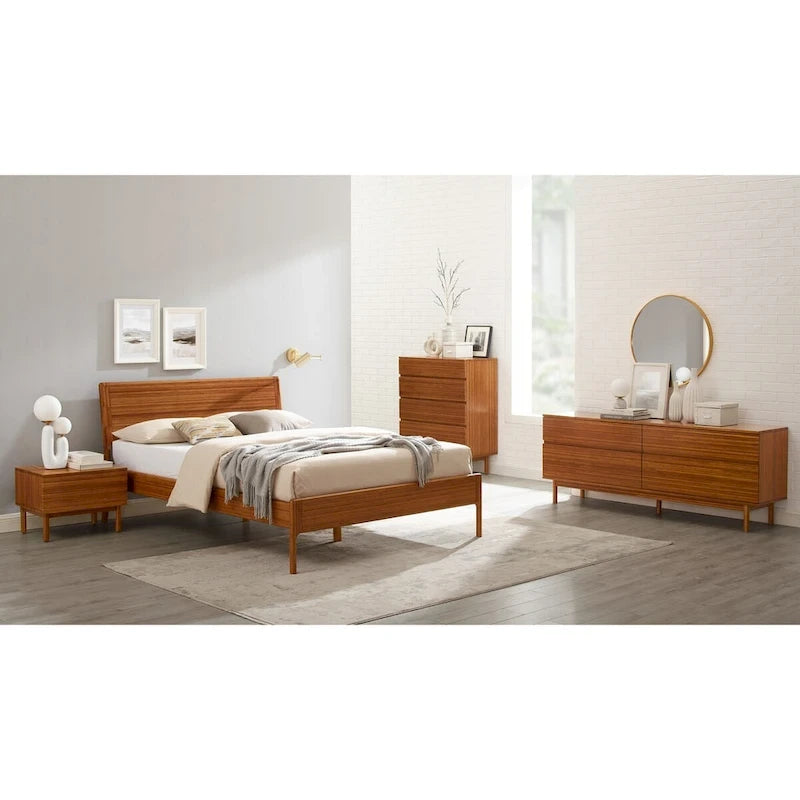 Hansen King Platform Bed, Copper