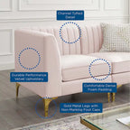 Triumph Channel Tufted Performance Velvet 8-Piece Sectional Sofa