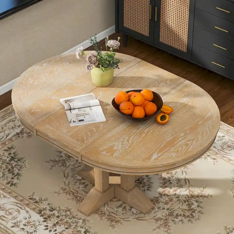 56 Dining Table Extendable Oval Table