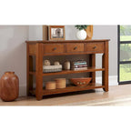 48 Solid Pine Wood Top Console table