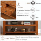 48 Solid Pine Wood Top Console table