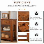 48 Solid Pine Wood Top Console table