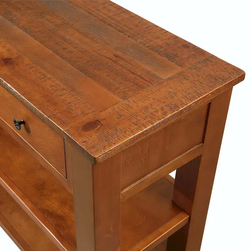 48 Solid Pine Wood Top Console table