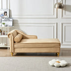 Modern Upholstery Chaise Lounge Chair with Storage Velvet