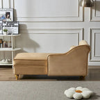 Modern Upholstery Chaise Lounge Chair with Storage Velvet