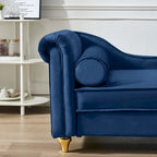 Modern Upholstery Chaise Lounge Chair with Storage Velvet
