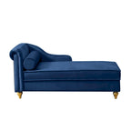 Modern Upholstery Chaise Lounge Chair with Storage Velvet