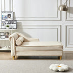 Modern Upholstery Chaise Lounge Chair with Storage Velvet